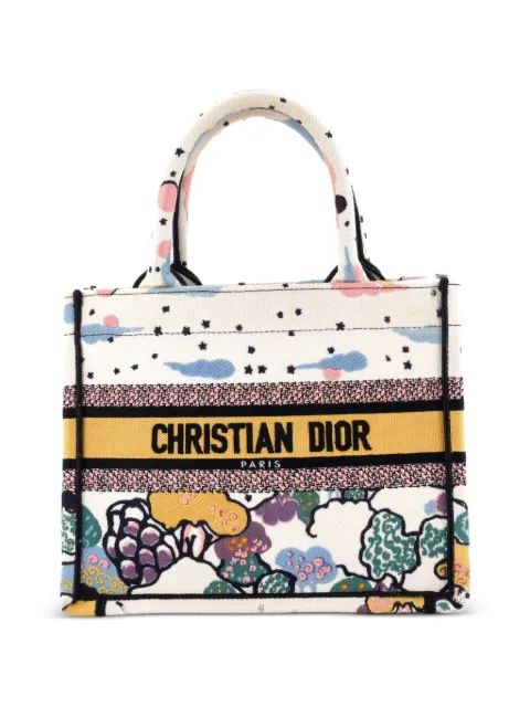 Christian Dior Pre-Owned Book Embroidered Canvas Small tote bag Multicolour M3RB0LNP8EGEOIQB