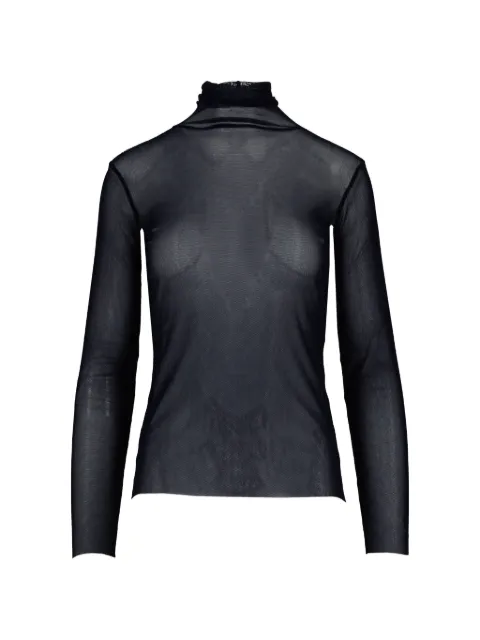 Antipast Canotta sheer high-neck T-shirt Black MT01NANAVY