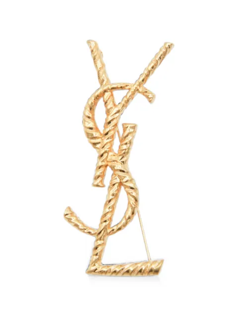 Saint Laurent Cassandre brooch Gold 840195Y1500