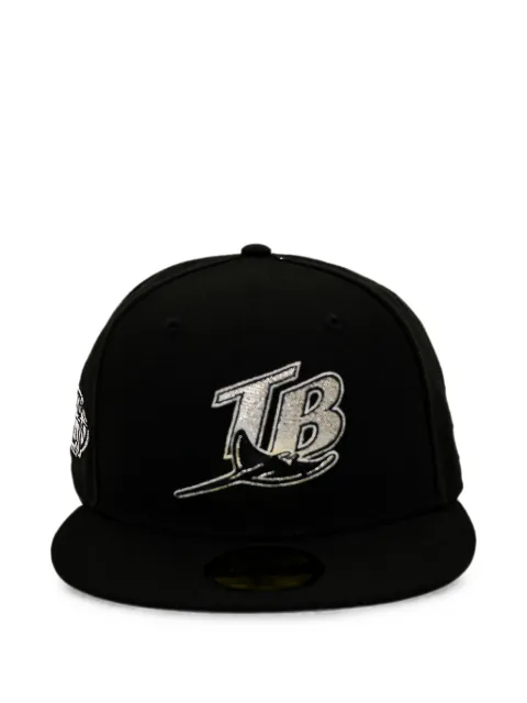 NEW ERA CAP 59Fifty Tampa Bay Rays baseball cap Black NE1213