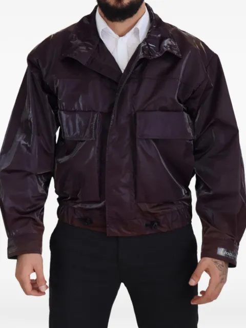 Dolce & Gabbana lightweight biker jacket Purple JKT3355