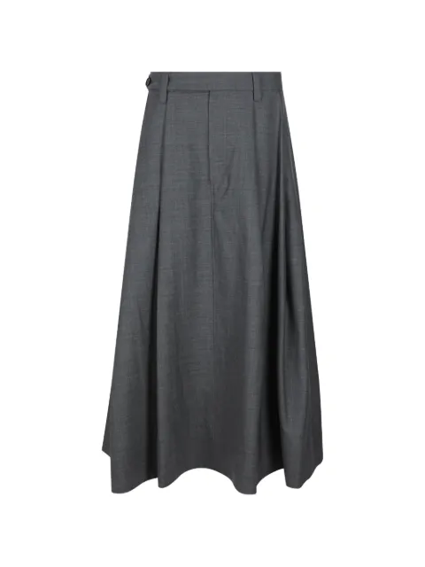 Brunello Cucinelli pleated A-line maxi skirt Grey M0W07G3951C010