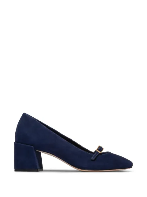 Bernardo Amelie buckle-detail suede pumps Blue AMELIE