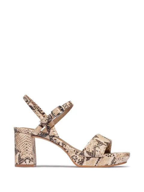 Bernardo snakeskin-effect platform sandals Neutrals CANTO