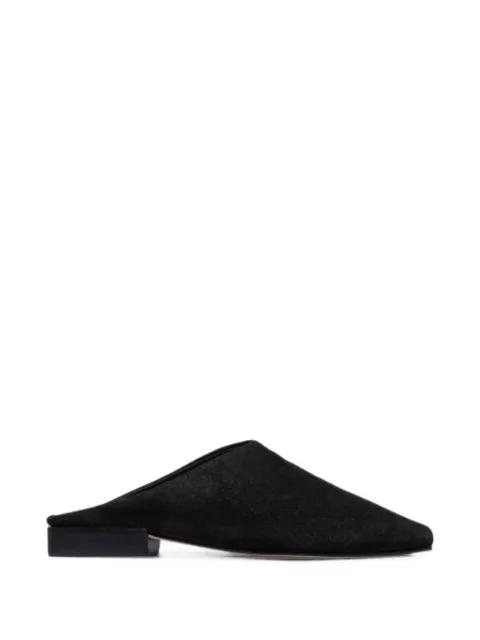 Bernardo Porto square-toe mules Black PORTO