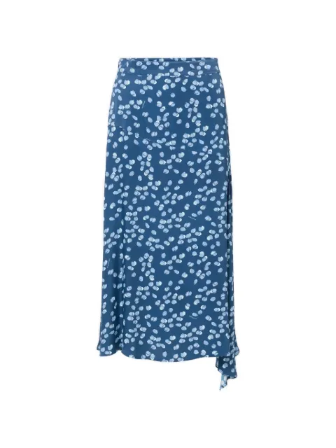 Iceberg lemon-print midi skirt Blue 26EJ2P0C031JSV1S661