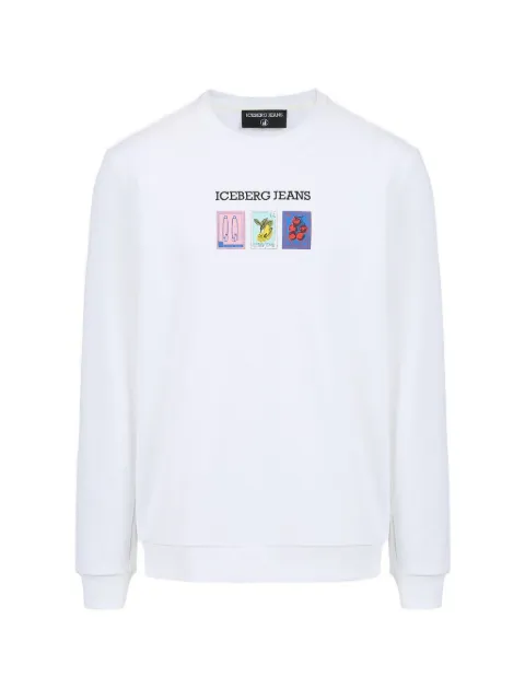 Iceberg graphic-print sweatshirt White 26EJ1P0E011J403
