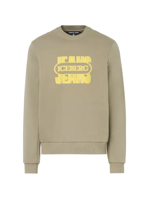 Iceberg logo-print sweatshirt Green EJ1P0E0126329
