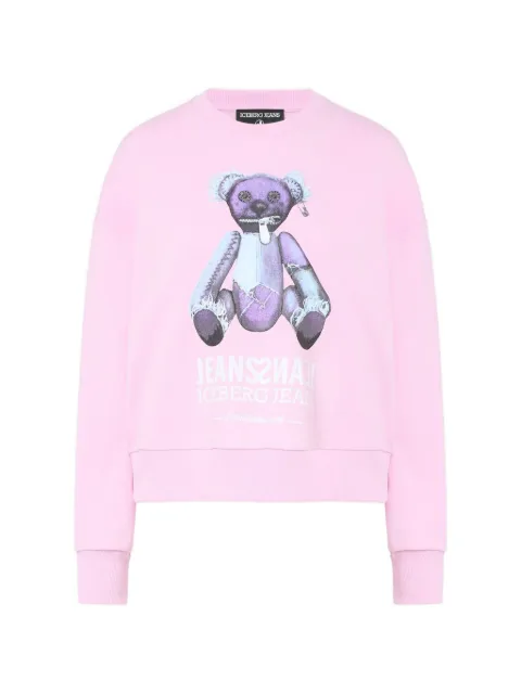Iceberg Teddy Bear-print sweatshirt Pink EJ2P0E043J403