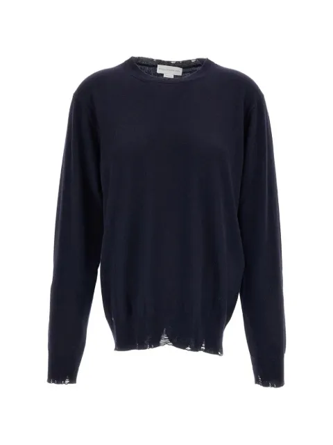 Stella McCartney distressed fine-knit sweater Blue 6K12403S26524000