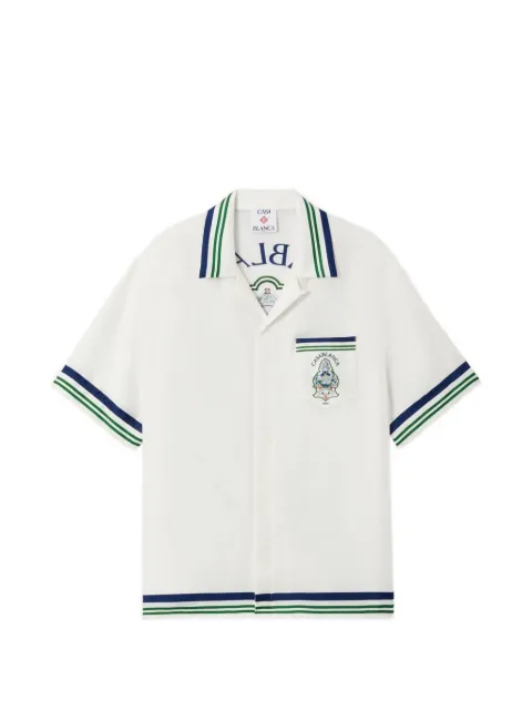 Casablanca Hotel Emblem silk shirt White WPF26SH20001