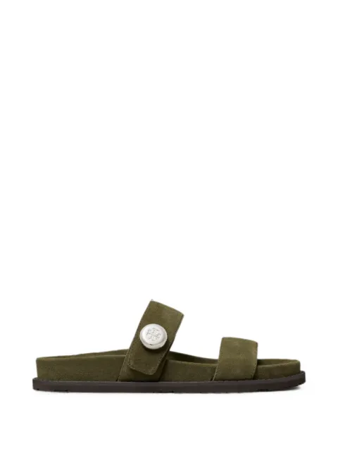 Tory Burch Romy Sport logo-plaque sandals Green 183266
