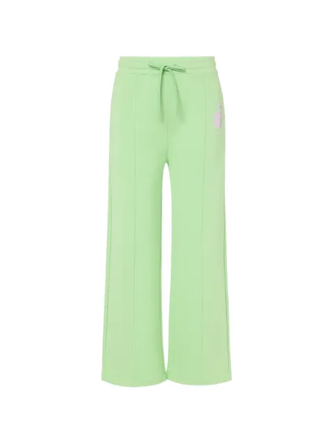 Iceberg rhinestone-embellished drawstring palazzo pants Green 26EJ2P0B12163295277