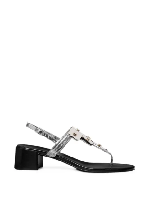 Tory Burch studded heeled sandals Silver 183413