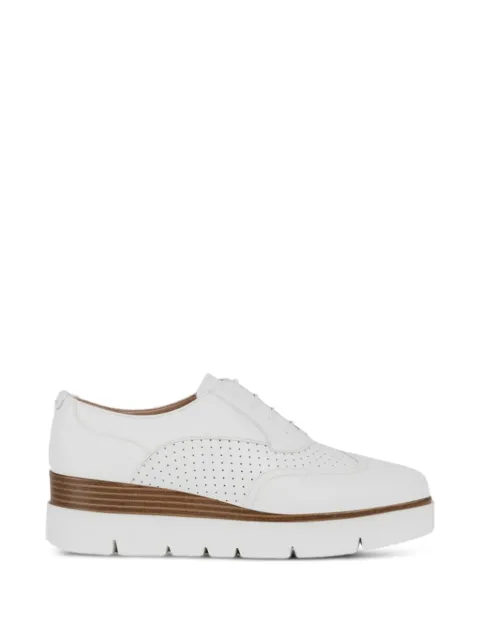 Geox perforated platform Oxford shoes White D927PA00043