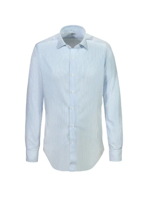 Alessandro Gherardi striped cotton shirt White BR12G7TW015