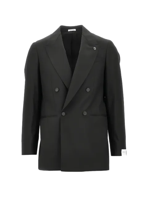 BRERAS MILANO Arezzo double-breasted peak-lapels jacket Black AREZZOA540179