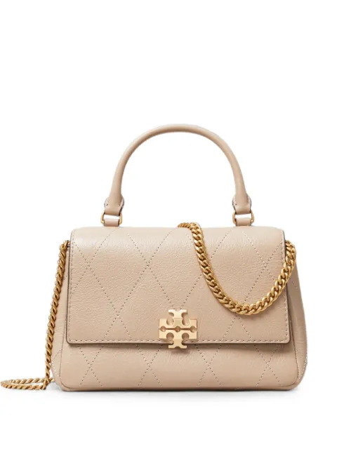 Tory Burch mini Charlie quilted crossbody bag Neutrals 186032