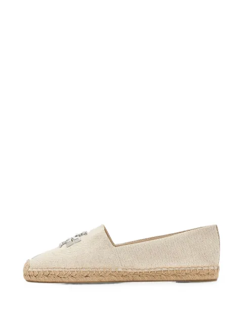 Tory Burch Eleanor logo-plaque espadrilles Neutrals 184637