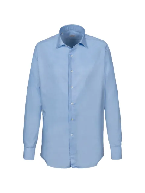 Alessandro Gherardi spread-collar cotton shirt Blue BR12G7T1062