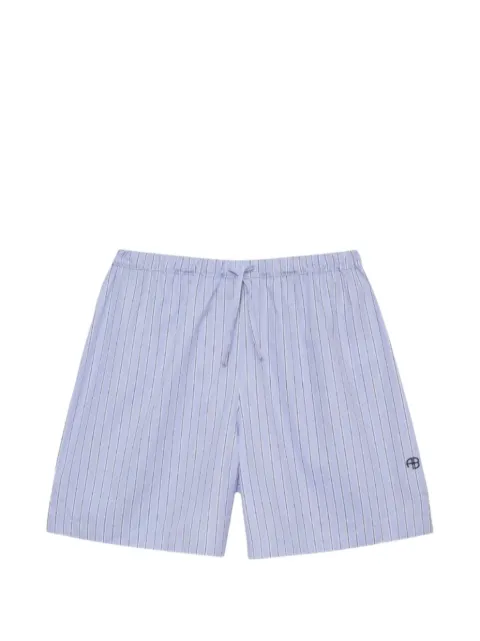 ANINE BING Ramy pinstripe shorts Blue A0312483STR19