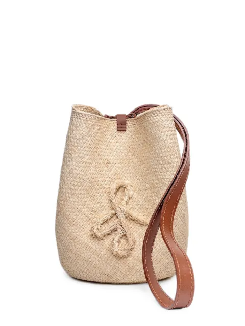 Ruslan Baginskiy logo-embroidered straw pouch bag Neutrals STRAWPOUCHBAGPCB035STR122LBHRPRBMAXNATURALSTRAWSS26