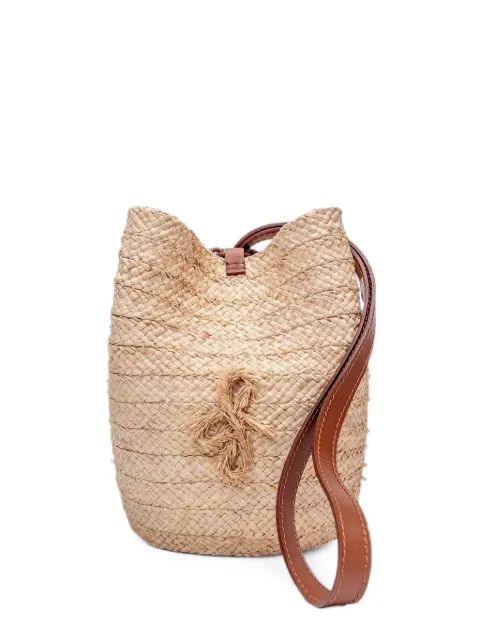 Ruslan Baginskiy woven-straw bucket bag Neutrals STRAWPOUCHBAGPCB036STR128LBHRPRBNATURALSTRAWSS26