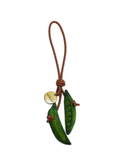 Ruslan Baginskiy Pea bag charm Green BAGCHARMPEABCH007WDLPECOLORGREENSS26