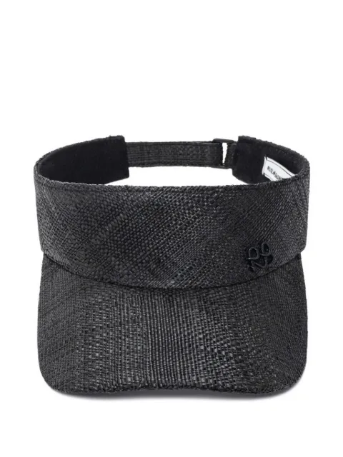 Ruslan Baginskiy monogram-embellished straw visor Black MONOGRAMEMBELLISHEDSTRAWVISORKZR033STRSRBBLACKSS2025