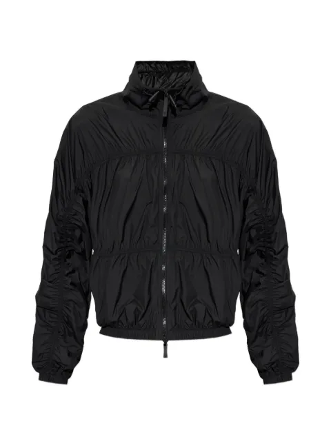 Emporio Armani ruched zip-up jacket Black EW004266AF24393