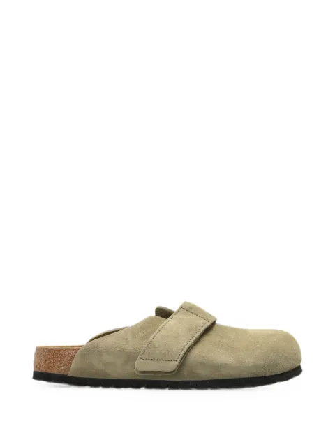 Birkenstock Loma touch-strap suede mules Green 1032422