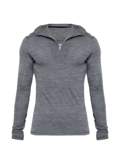 Jil Sander quarter-zip long-sleeve sweater Grey J22GC0279J70021028