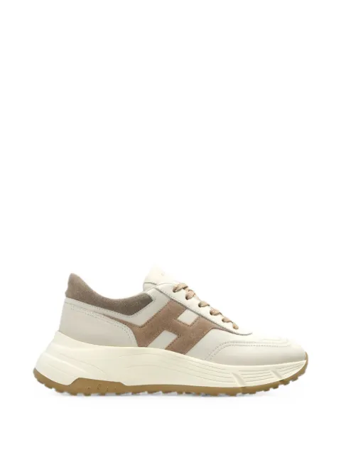 Hogan beige leather sneakers Neutrals HXW6690FR30UI4