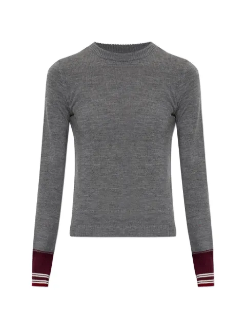 IRO Muse contrast-cuff sweater Grey WP12MUSE0