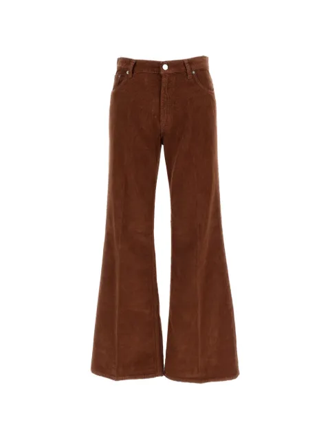 Haikure corduroy straight-leg trousers Brown HEW03373GF184PXT0574
