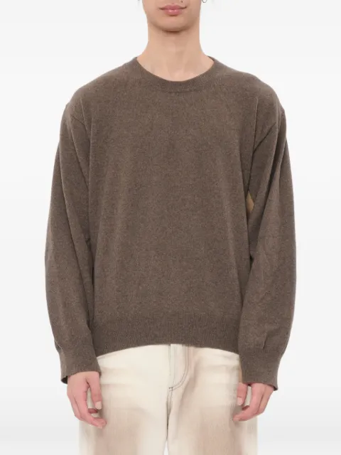 Magliano Free Camping panelled crew-neck sweater Brown MGSS26SW01195