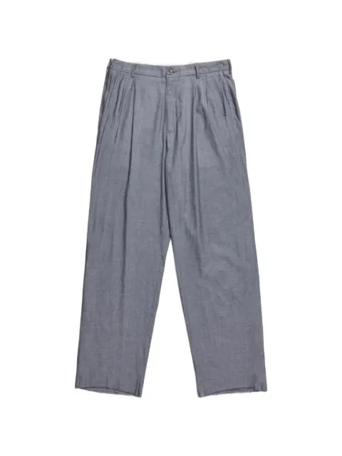 Magliano x 247pleated straight-leg trousers Grey MGSS26PA01012