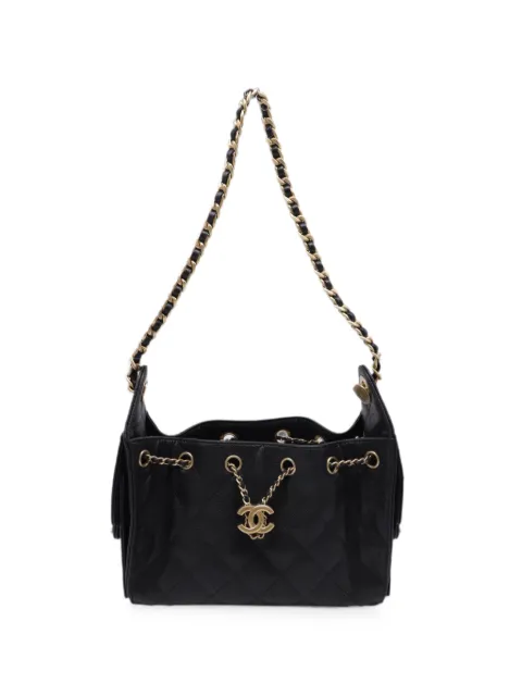 CHANEL Pre-Owned 2025 Caviar quilted mini handbag Black GILTPUUSBA740955W