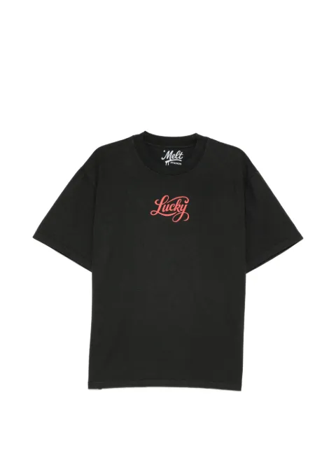 Melt logo-print T-shirt Black MS5382