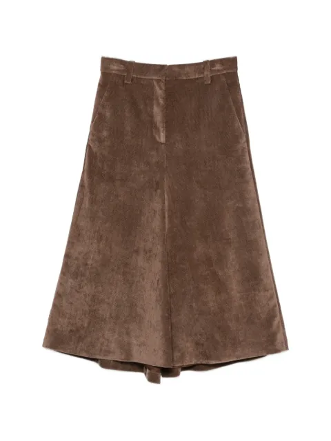 Brunello Cucinelli corduroy A-line midi skirt Brown MP547G4099C9812