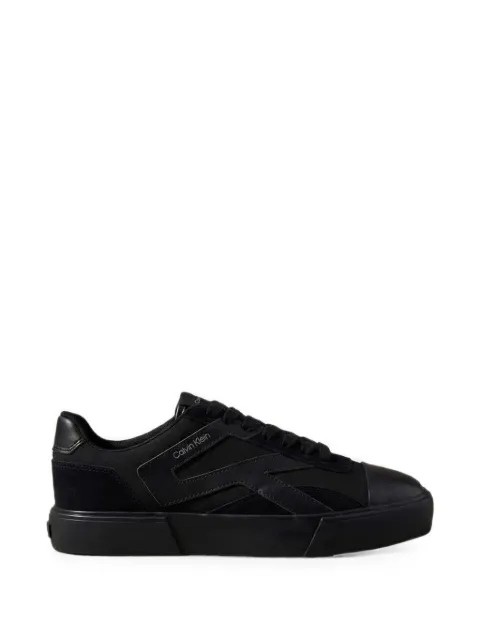 Calvin Klein logo-print panelled sneakers Black HM0HM021950GJ