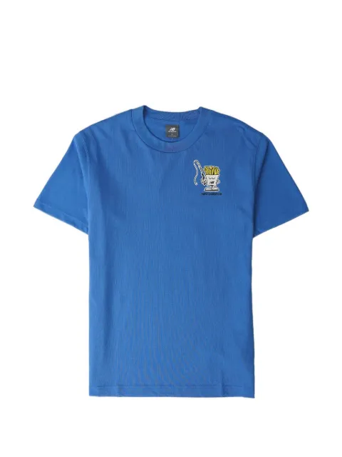 New Balance Fish And Chips graphic-print T-shirt Blue MT61I5BM