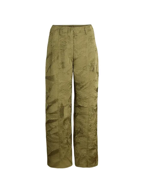 Ulla Johnson Carine satin-finish trousers Green PF260415MSGLD