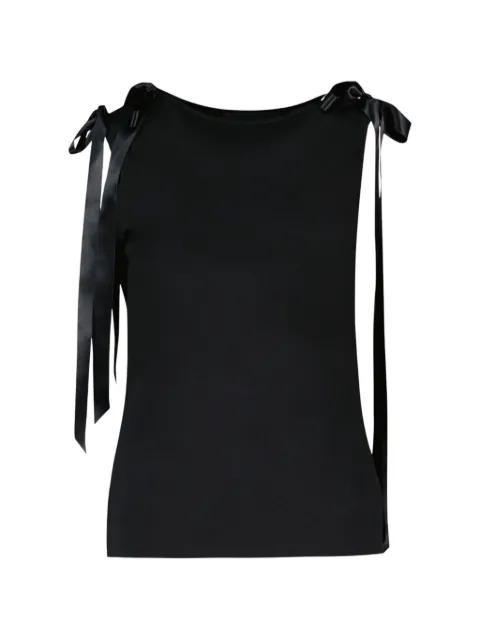 Simone Rocha bow-detail tank top Black 53660571