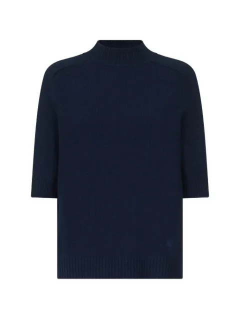 LouLou de Saison stand-collar cashmere sweater Blue RUTH
