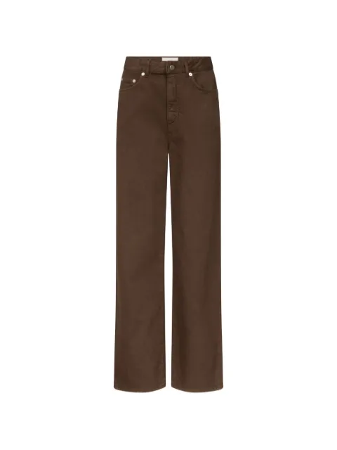 LouLou de Saison Mico low-rise wide-leg jeans Brown MICO
