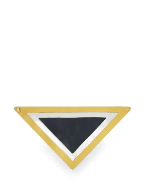 RETORI color-block leather bandana scarf Blue 01WLESA002KF00