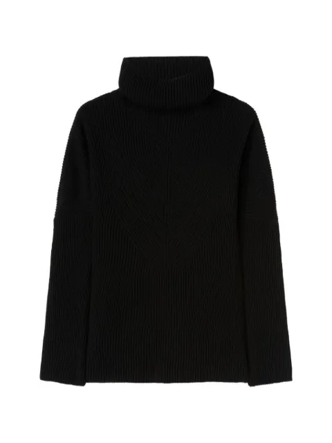 RETORI ribbed-knit wool sweater Black 04WKNTO170LS09