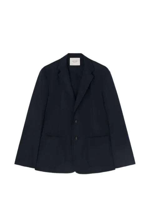 RETORI embroidered single-breasted blazer Blue 03MFAJA017CU09