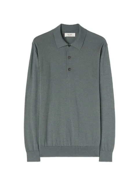 RETORI argyle-detail polo shirt Green 02MKNTO134WR02